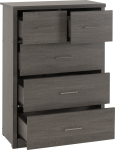 Image: 7054 - Lisbon 3+2 Drawer Chest - Grain